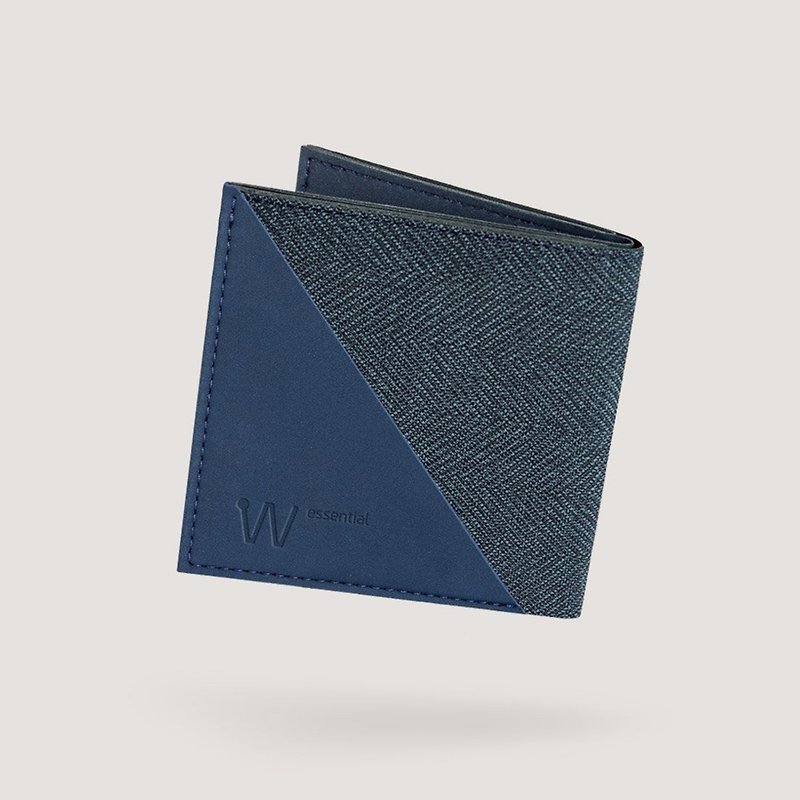 Baggizmo Wiseward EssentialRFIDで保護された二つ折り財布-ノーブルブルー - 財布 - サステナブル素材 多色