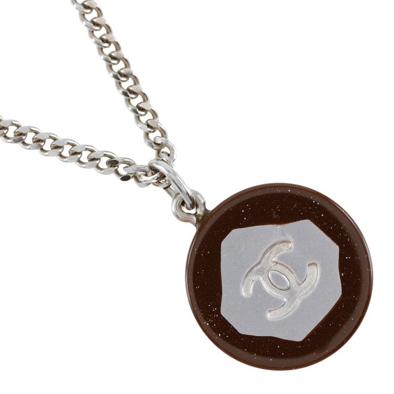 【日本直送】シャネル CHANEL ココマーク ネックレス 金属製 × プラスチック 99P 約9.4g レディース【中古】 - 項鍊 - 其他金屬 銀色