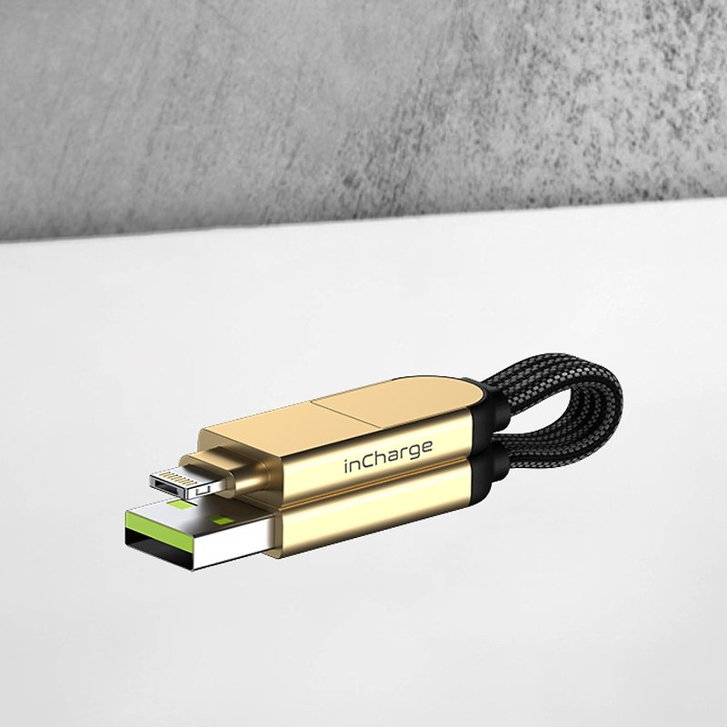 inCharge - Chargers & Cables - Aluminum Alloy Gold
