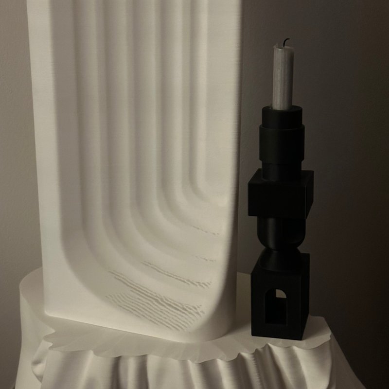 Bōrō 3D Printed 3D Candleholder - 香氛蠟燭/燭台 - 環保材質 
