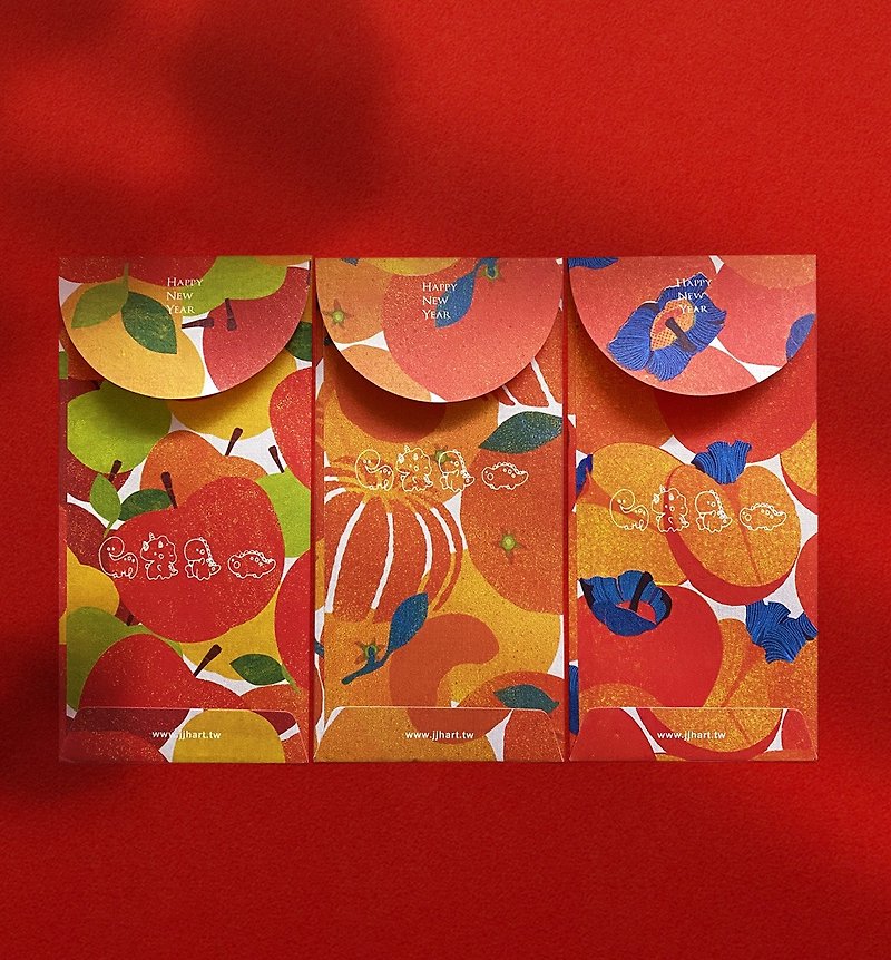 [Peace. Good luck. Good things] 3 types of red envelopes for festivals. Days worth celebrating. Best wishes - Chinese New Year - Paper Red