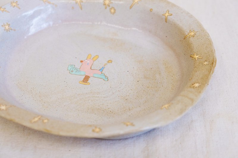 シェイクザイ 釉下絵付陶器皿 | 日常の食器 | 深皿 - 皿・プレート - 陶器 