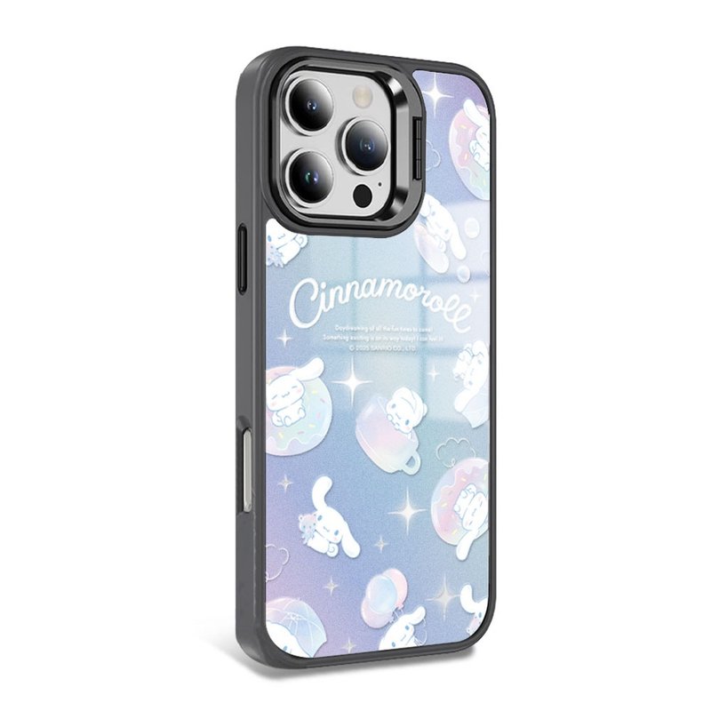 iPhone全系列軍規防摔合金框隱形立架鏡面磁吸殼-蒼穹大耳狗E - 手機殼/手機套 - 其他材質 多色