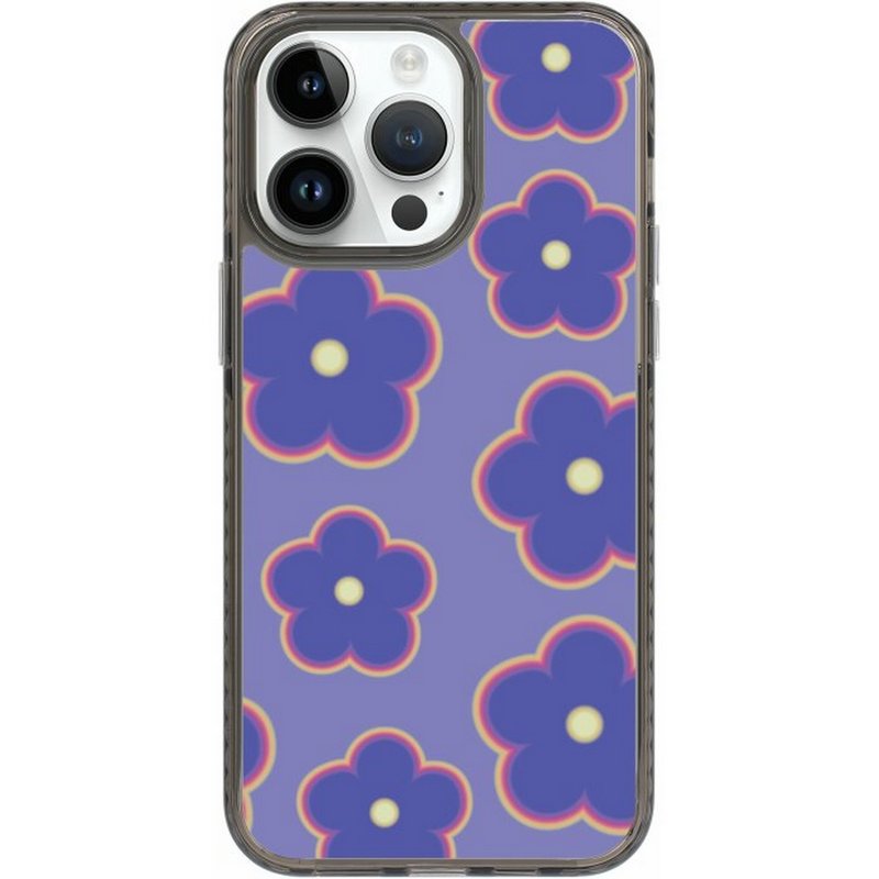 創意系列 午夜綻放 iPhone16 Samsung S25氣墊標準防摔鏡面手機殼 - 手機殼/手機套 - 塑膠 多色
