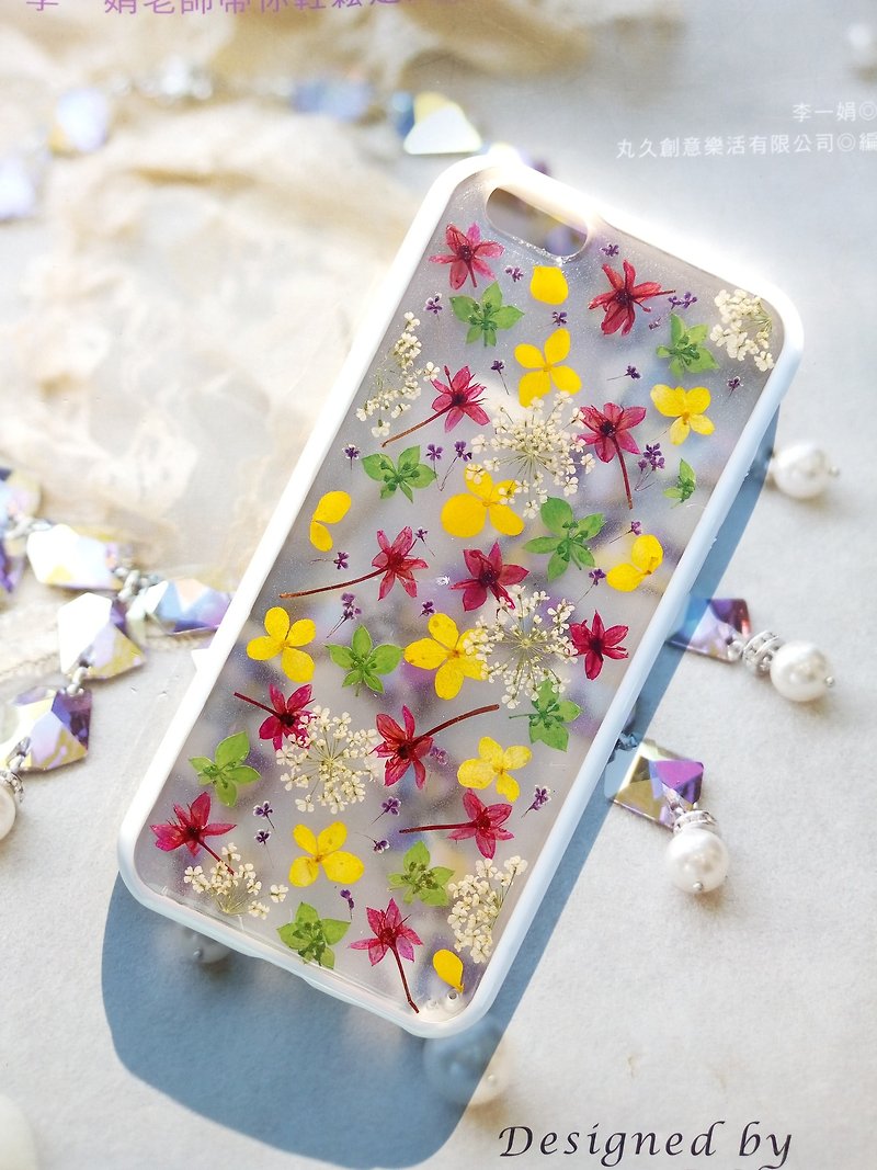 Pressed flowers phone case, Fit for iPhone 6, iPhone 6s, The little flowers - เคส/ซองมือถือ - พลาสติก 