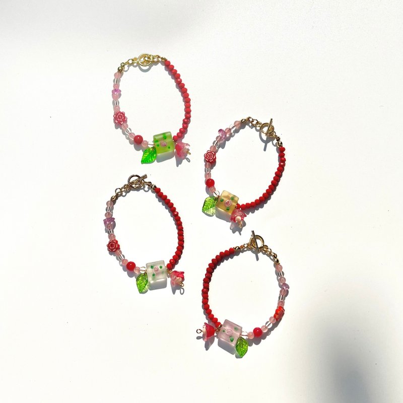Bracelet Fú (福) • 18k Gold Jewelry • Handmade Amulet Jewelry • Lucky Charm - 手鍊/手環 - 24k 金 多色