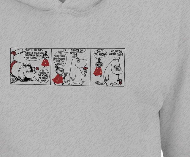 ウィンターエッセンシャル】ムーミン認定-リネンフード付きTユニ