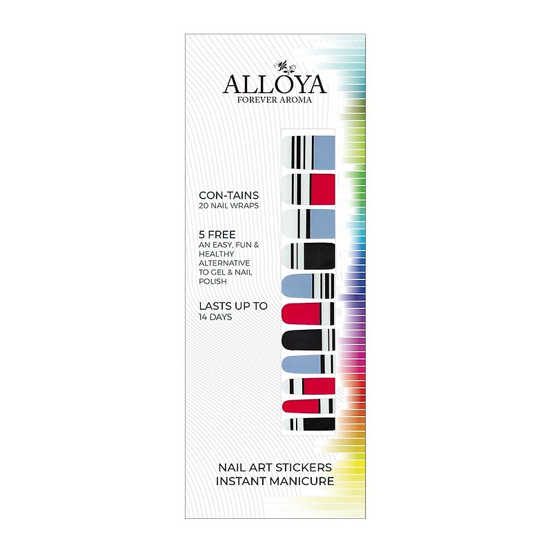 Quick Nail Sticker 701 Linear Space - Nail Polish & Acrylic Nails - Other Materials Multicolor