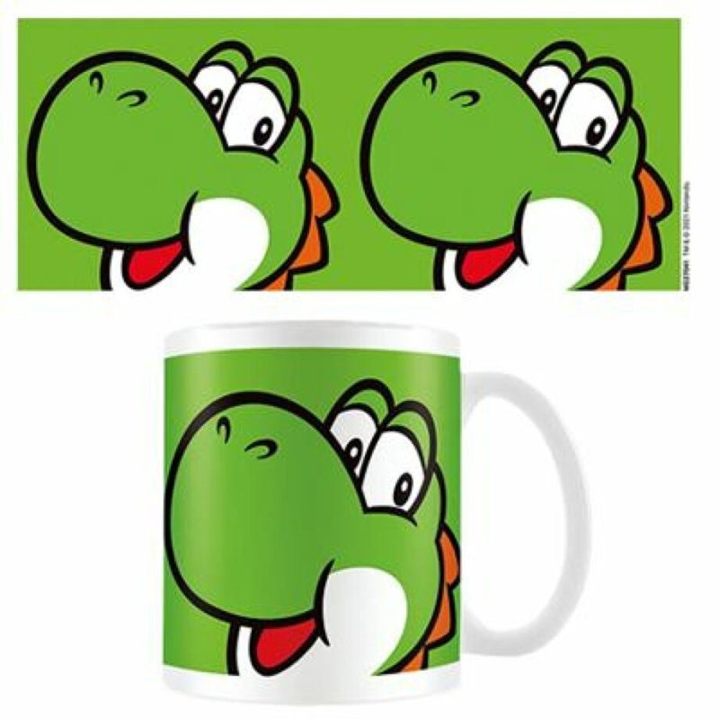 [Nintendo] Super Mario Yoshi Mug (green bottom)/Super Mario/Yoshi - แก้วมัค/แก้วกาแฟ - ดินเผา หลากหลายสี