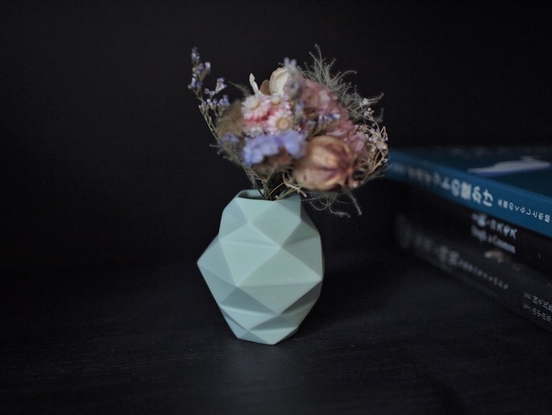 origami一輪挿し　ライム - 花瓶/花器 - 陶 綠色