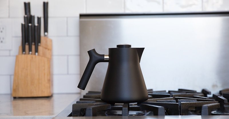 [FELLOW] RAVEN Stainless Steel Temperature Measuring Teapot-Matte Black - Teapots & Teacups - Other Metals Black