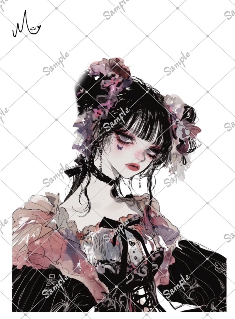 オリジナル人物ステッカー - 貼紙 - 紙 