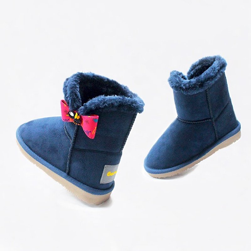 Children snow boots – dark blue – The sound of the mosquito. - Kids' Shoes - Other Materials Blue