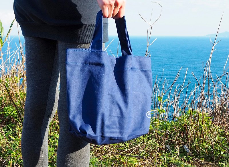 2is TB03Sb│Portable Canvas Bag│Small Tote Bag│Blue - Handbags & Totes - Cotton & Hemp Blue