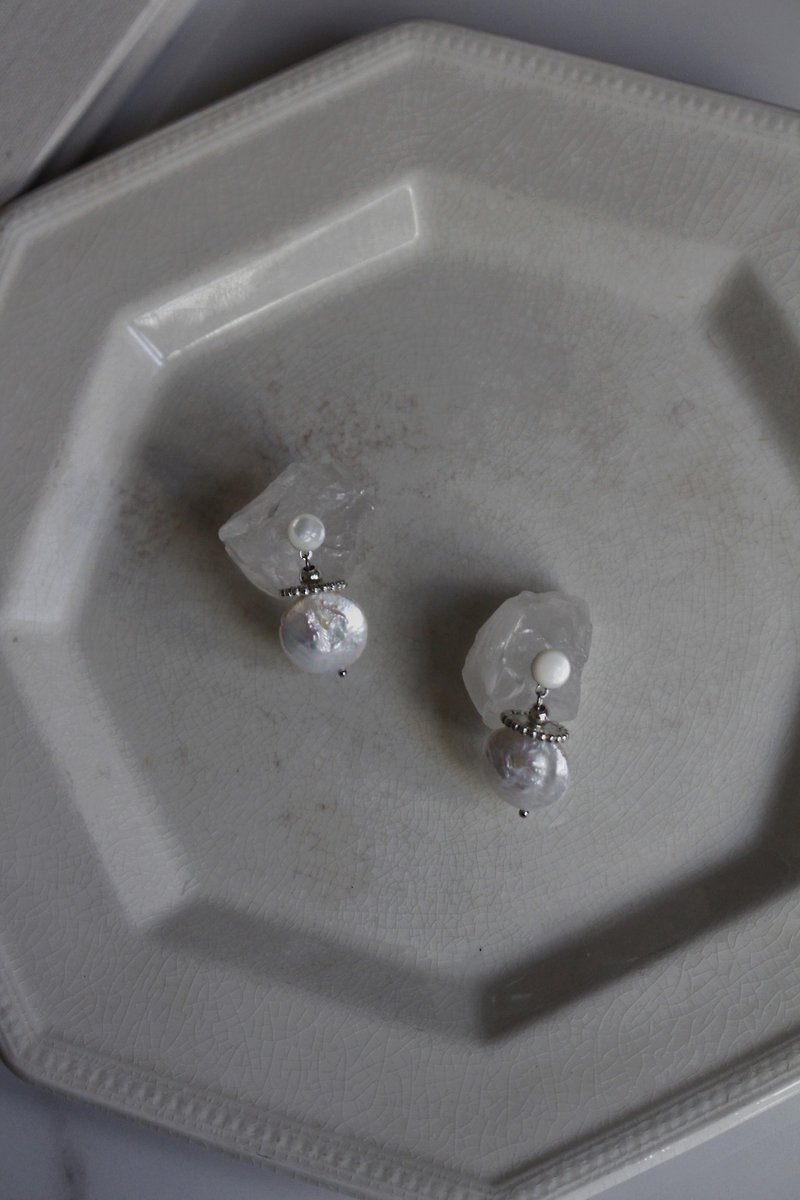 Pearl Trochidae Shell – 珍珠馬蹄螺貝殼 – 耳環
