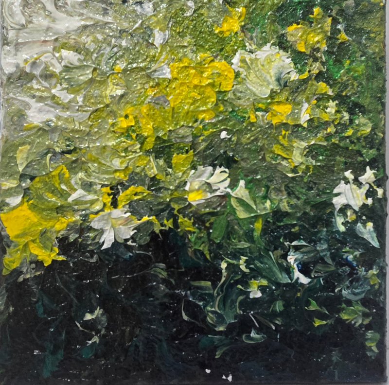 壓克力畫/丙烯藝術/原創手繪【森間微光】20×20裝飾掛畫 - 擺飾/家飾品 - 壓克力 