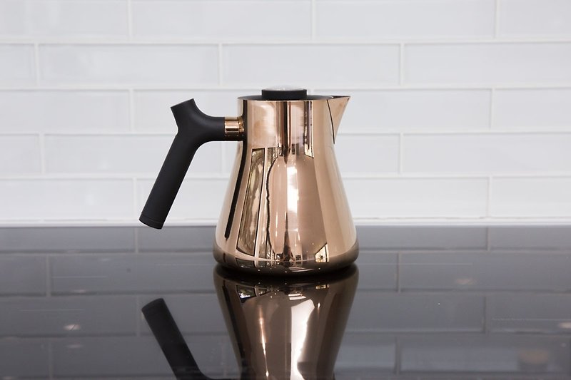 【FELLOW】RAVEN Stainless Steel temperature measuring teapot- Rose Gold - ถ้วย - โลหะ สีทอง