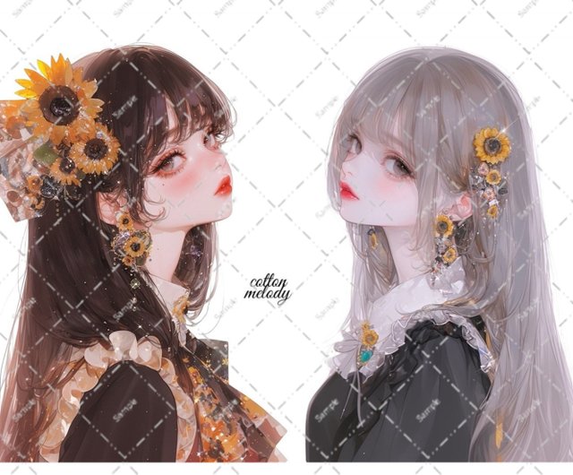 original sticker no.6301 人物ステッカー オリジナルステッカー