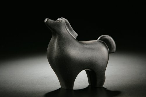 CHU, AN Design 【生肖 】筌美術Gallery Chuan 成長-超越馬 馬造型石雕-黑噴銀