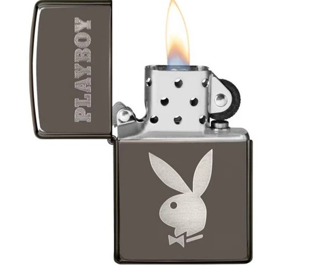 Playboy Black Pattern Windproof Lighter