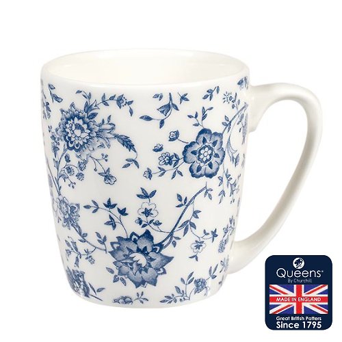Churchill 1795 Churchill | Queens 精瓷馬克杯 經典藍白花卉系列 300ml 督鐸