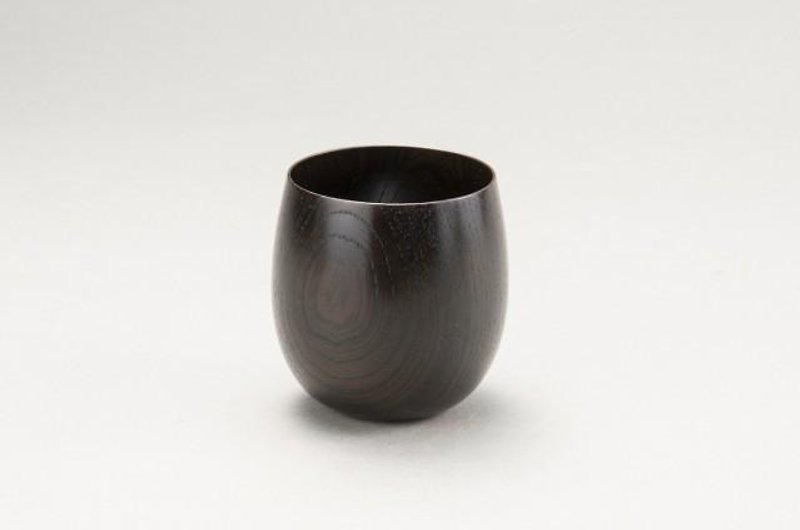 Keyaki Tamayura Cup Black Slip - แก้วมัค/แก้วกาแฟ - ไม้ สีดำ