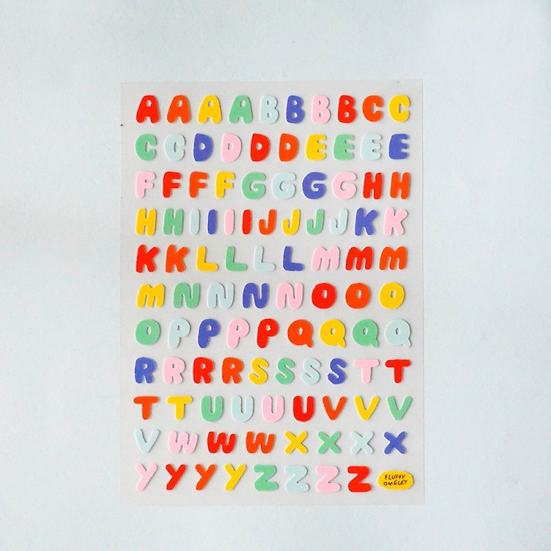 Font Sticker - Stickers - Paper Multicolor