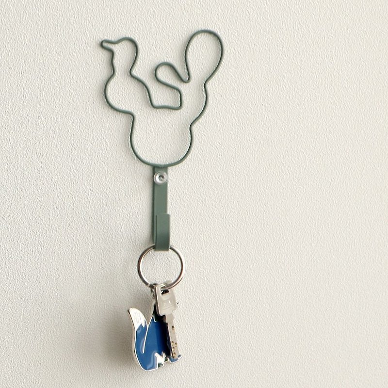 Dailylike wall coat hook (single entry)-Cactus 3, E2D47951 - Hangers & Hooks - Other Metals Green