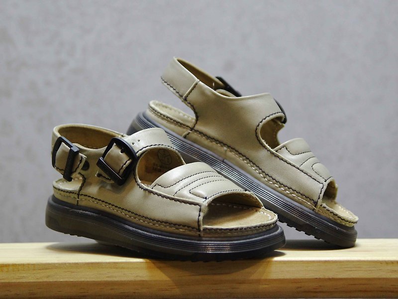 Tsubasa.Y Ancient House Ivory 001 Martine Sandals, Dr.Martens England - Women's Casual Shoes - Genuine Leather 
