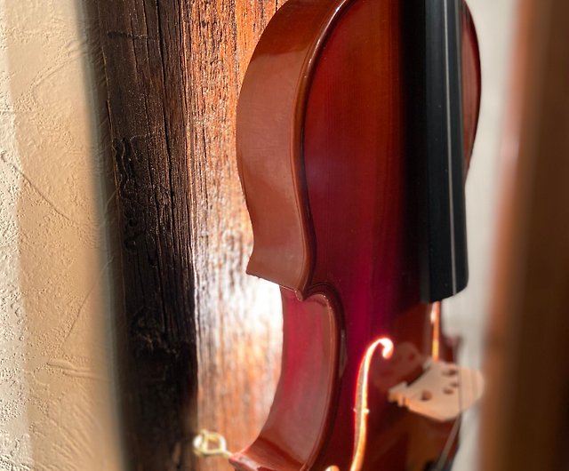 バイオリンランプ、壁取り付け用燭台、ミュージシャンへのギフト、素朴