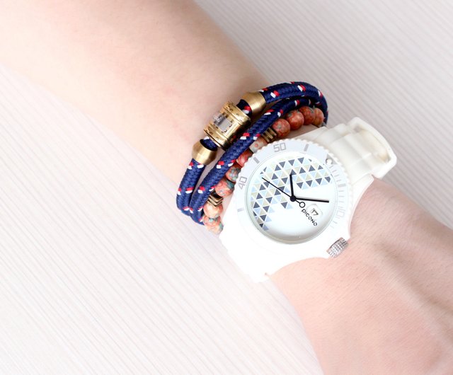 PICONO】POP Circus Sport Watch - Happy Bird(White) / BA-PP-04