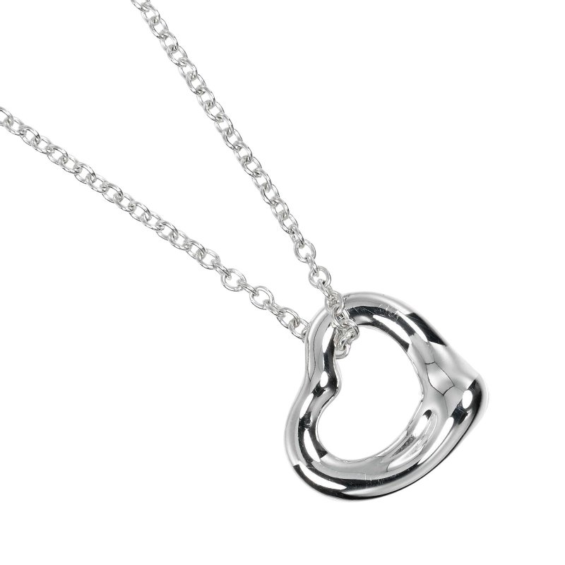 【日本直送】ティファニー TIFFANY&Co. オープンハート ネックレス 11mmモデル シルバー925 約2.1g【中古】Aランク - 項鍊 - 銀 銀色