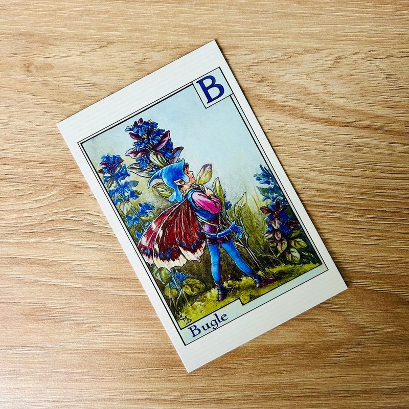 Flower Fairies Alphabet Series Classic Postcard - Bugle - การ์ด/โปสการ์ด - กระดาษ 