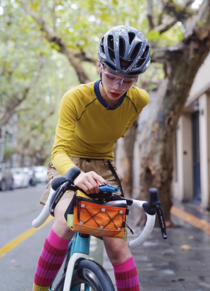 多巴胺穿搭 多功能單車騎行包 車頭包 防水夜光環保 4色入 - 其他 - 環保材質 多色