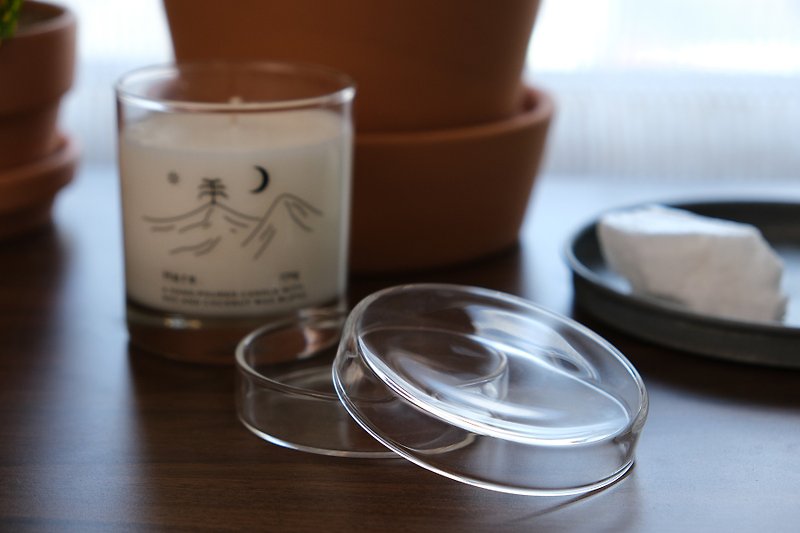 [Additional purchases are not sold alone] Glass candle dust cover - น้ำหอม - แก้ว ขาว