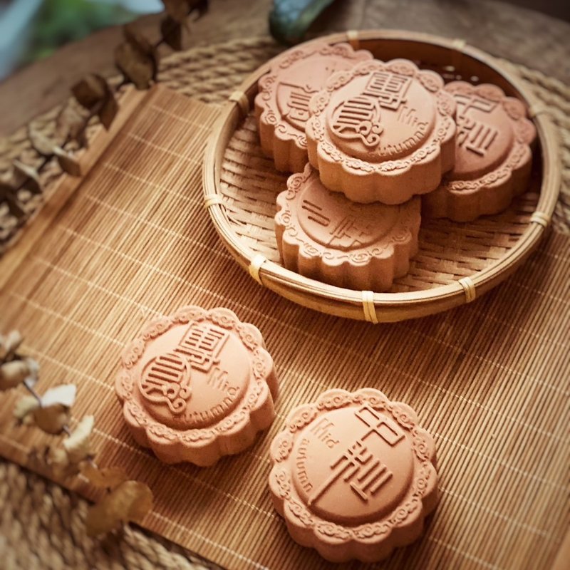 Mid-Autumn Mooncake Diffusing Stone Gift Box - น้ำหอม - วัสดุอื่นๆ สีนำ้ตาล