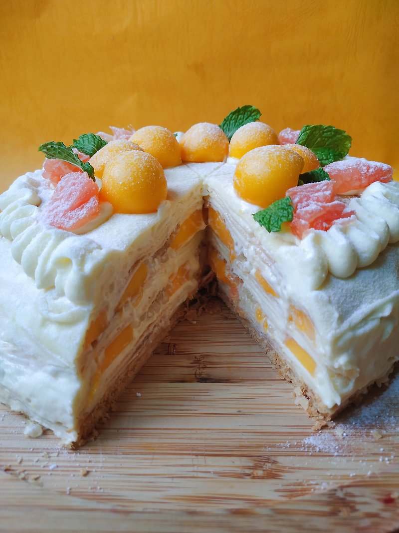 [花漾朋派] Aiwen Mango Kasda Melaleuca (six) - Cake & Desserts - Fresh Ingredients 