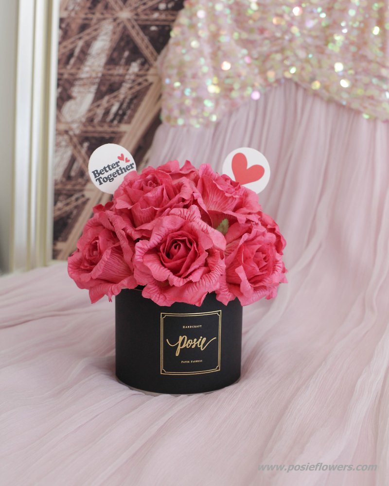 Hot Pink - Infinite Love Collection Aromatic Small Gift Box - Items for Display - Paper Pink