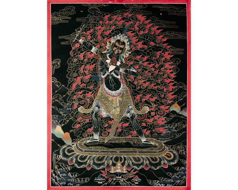 Buddhist Traditional Ekajati Thangka - Wall Décor - Other Materials Multicolor