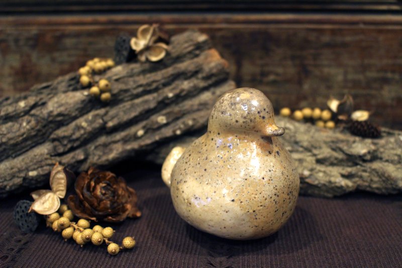 柴燒  | 鴨鴨擺飾 - 擺飾/家飾品 - 陶 橘色
