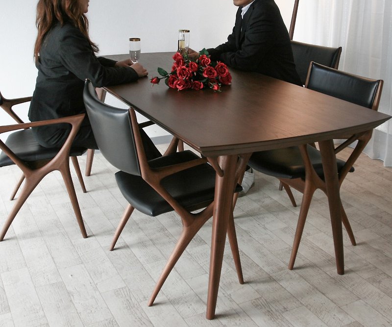 Asahikawa Furniture Takumi Industrial Arts CREER Dining table - โต๊ะอาหาร - ไม้ สีนำ้ตาล