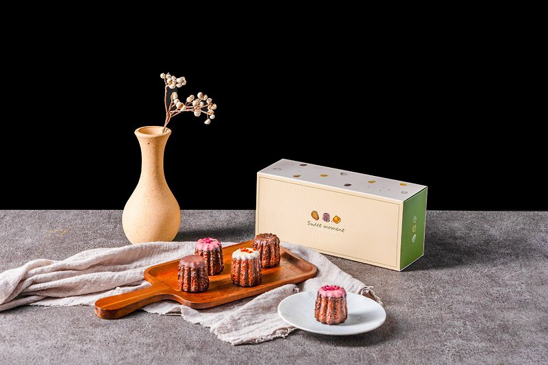 【Gifts First Choice】フランスの古典的な6枚の小さなKoliluハードカバーギフトボックスセット - ケーキ・デザート - その他の素材 ホワイト
