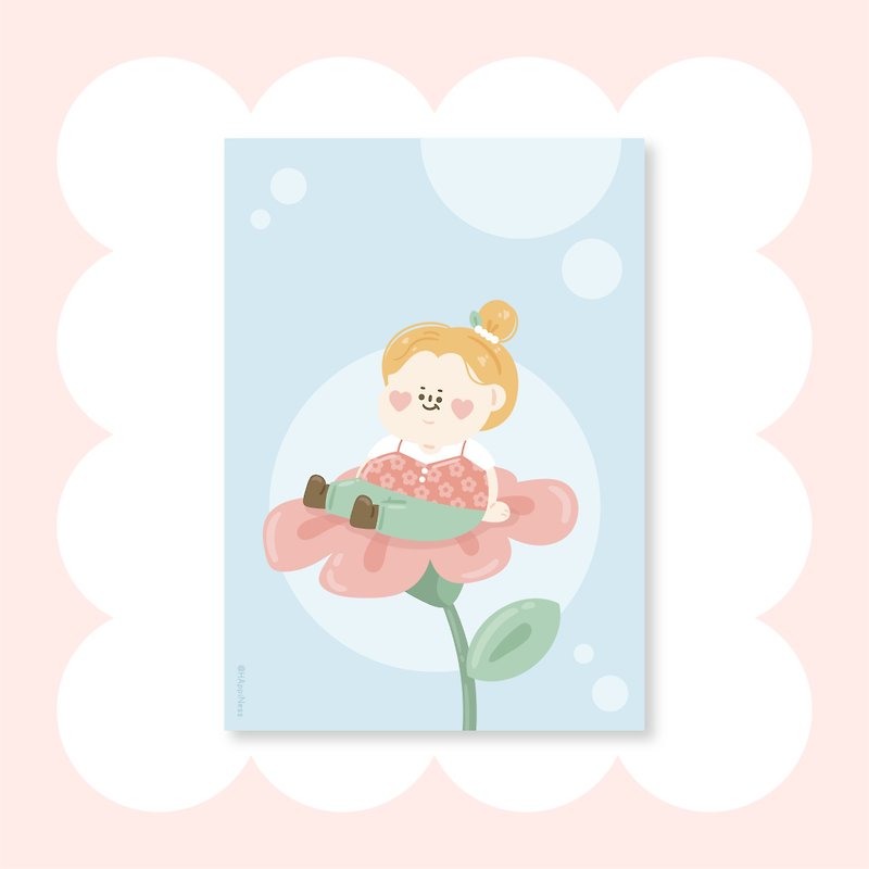 Postcard card / flower bud - การ์ด/โปสการ์ด - กระดาษ 