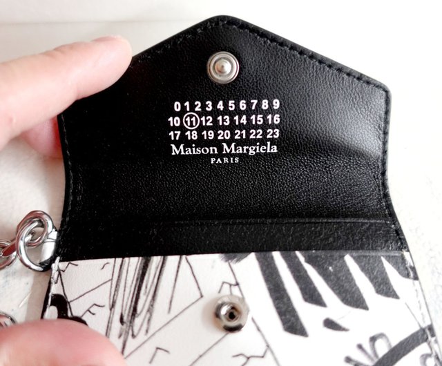 【極美品】メゾン マルジェラ カードホルダー ブラック 名刺入れ MAISON MARGIELA メゾン マルジェラ カード ホルダー クリップ 2