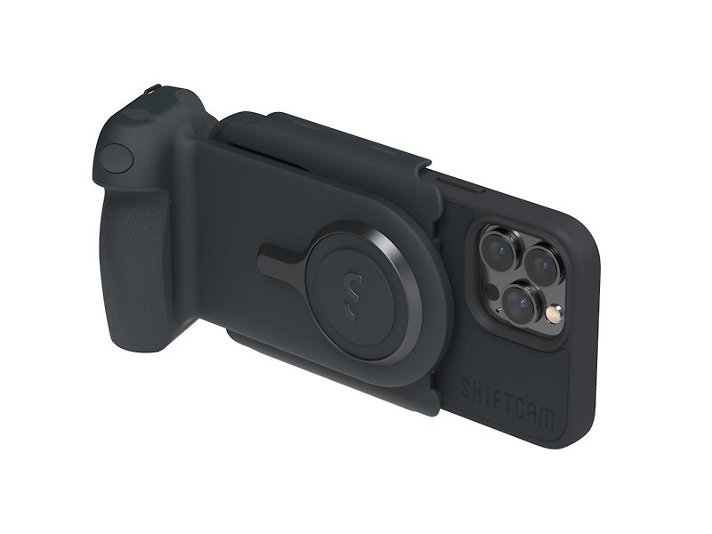 塑膠 手機配件 黑色 - ProGrip攝影握把 x 無線充電座 x 行動電源-入門組