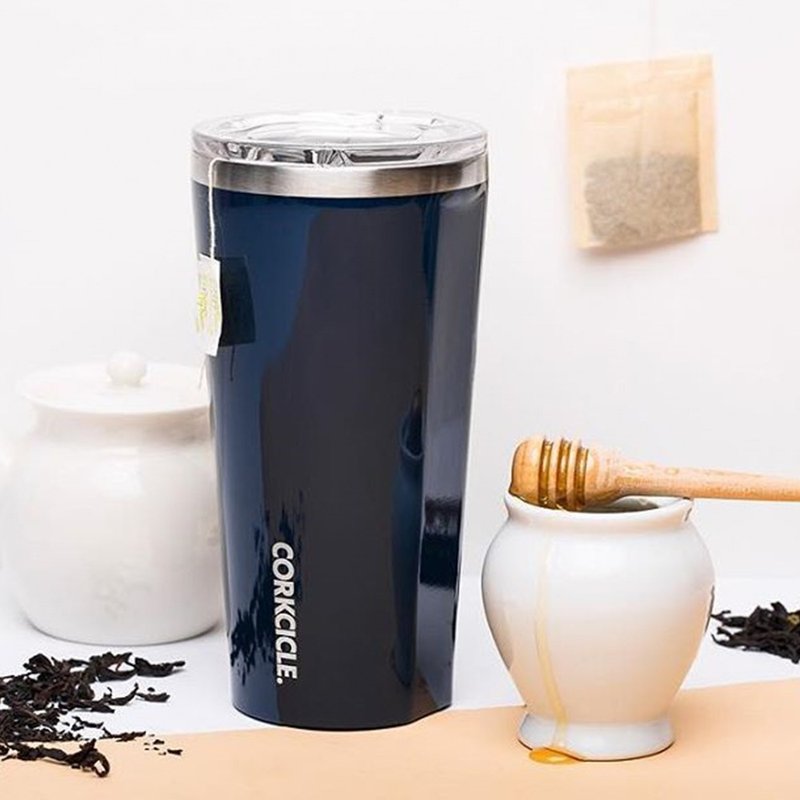 美國 CORKCICLE GLOSS系列 三層真空寬口杯-470ml 海軍藍 - 其他杯子 - 不鏽鋼 藍色
