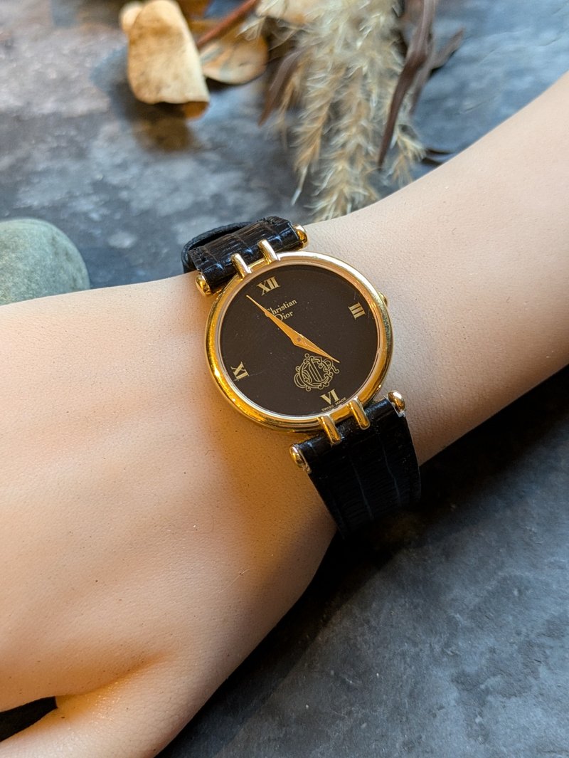 Dior 稀有款 古董錶 中古石英錶 - 女錶 - 其他金屬 黑色