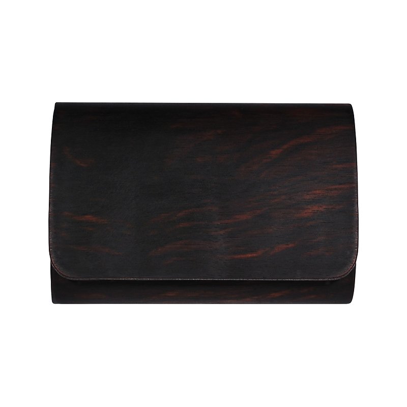 【TREETHER】 Ebony Name Card Case - Card Holders & Cases - Wood Brown
