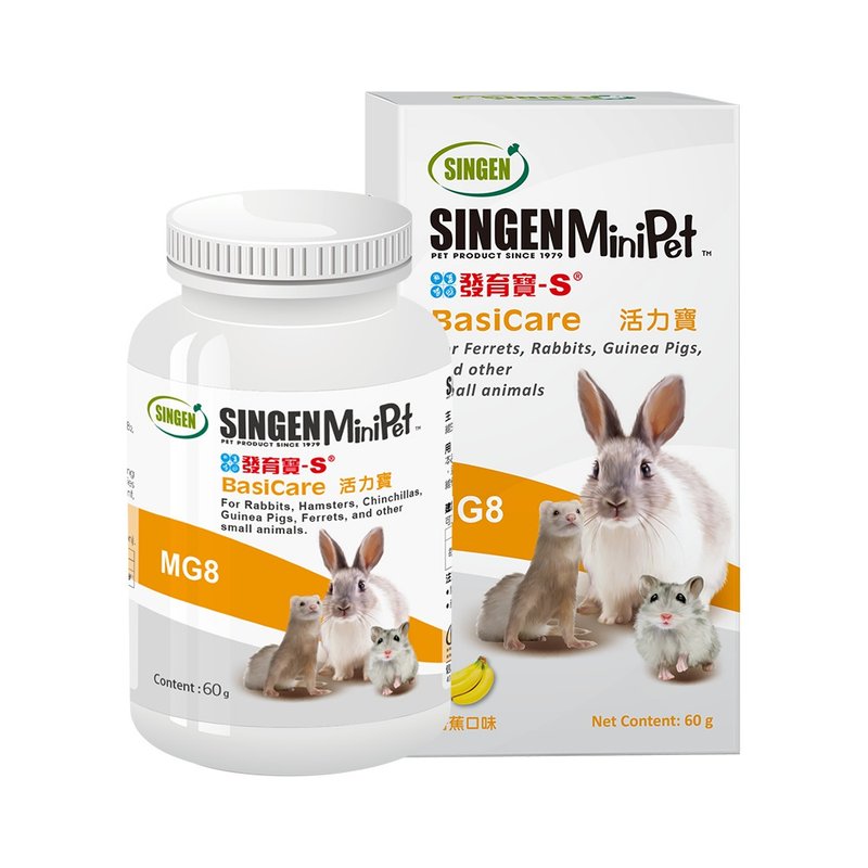 SINGEN 信元發育寶 鼠貂兔用全方面活力補充營養配方-60g/罐 - 其他 - 其他材質 黃色