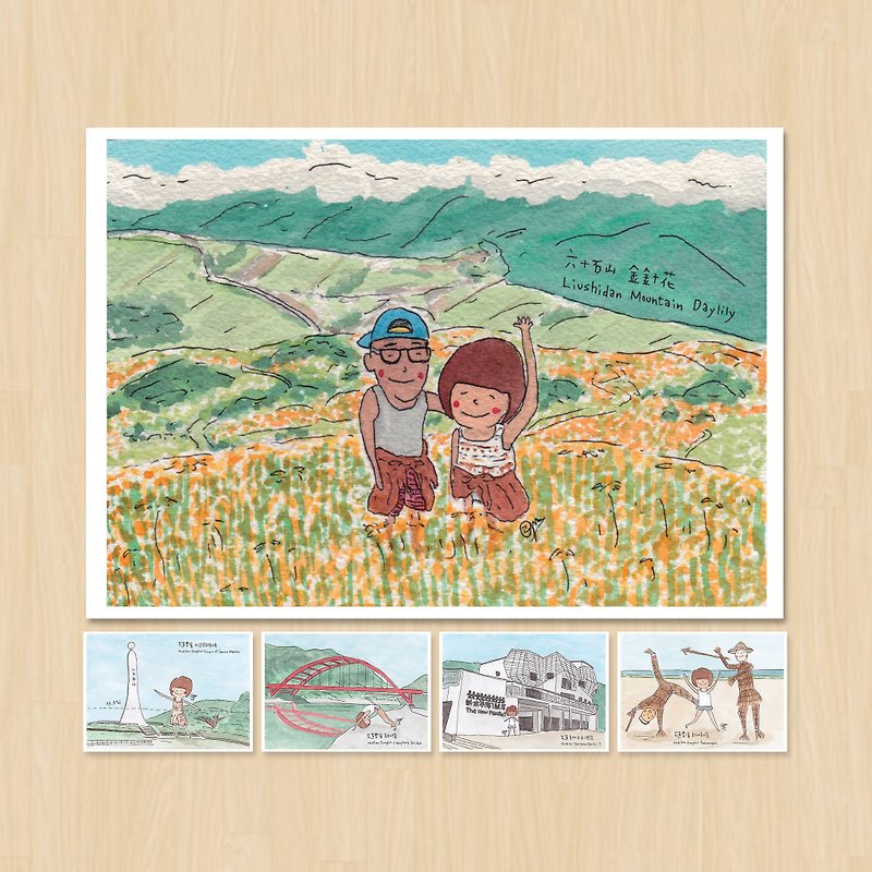 Hualien Series/ Local Series/ Postcards - Cards & Postcards - Paper Blue